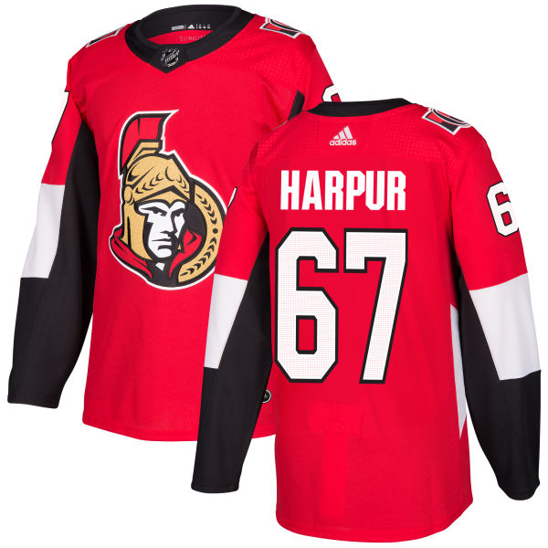 Youth Adidas Ottawa Senators #67 Ben Harpur Authentic Red Home NHL Jersey