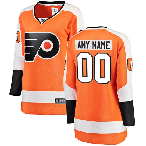 Women's Philadelphia Flyers Customized Fanatics Branded Orange Home Breakaway NHL Jersey