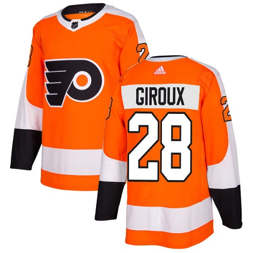 Youth Adidas Philadelphia Flyers #28 Claude Giroux Authentic Orange Home NHL Jersey