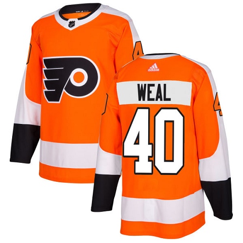 Youth Adidas Philadelphia Flyers #40 Jordan Weal Authentic Orange Home NHL Jersey