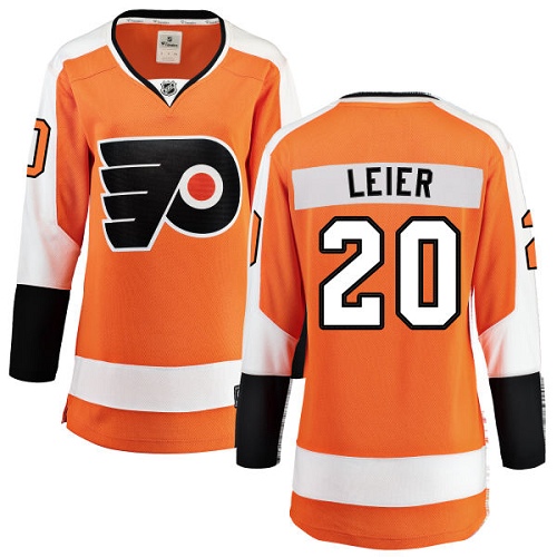 Women's Philadelphia Flyers #20 Taylor Leier Fanatics Branded Orange Home Breakaway NHL Jersey
