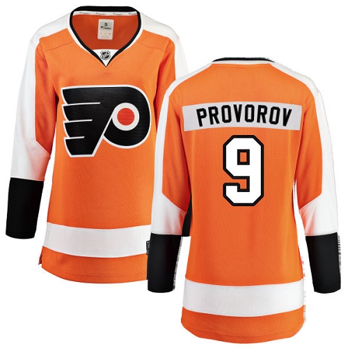 Women's Philadelphia Flyers #9 Ivan Provorov Fanatics Branded Orange Home Breakaway NHL Jersey