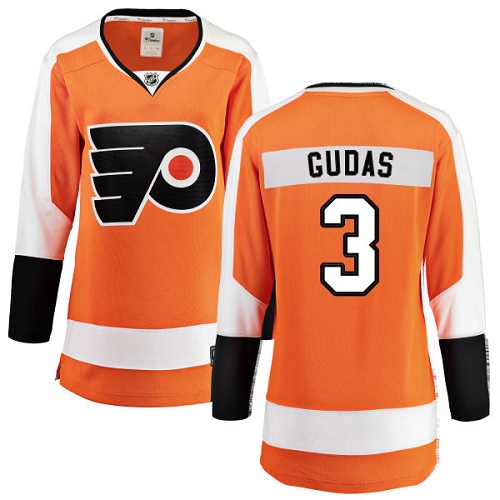 Women's Philadelphia Flyers #3 Radko Gudas Fanatics Branded Orange Home Breakaway NHL Jersey