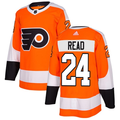 Men's Adidas Philadelphia Flyers #24 Matt Read Premier Orange Home NHL Jersey
