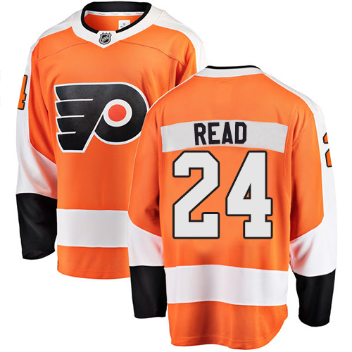 Men's Philadelphia Flyers #24 Matt Read Fanatics Branded Orange Home Breakaway NHL Jersey