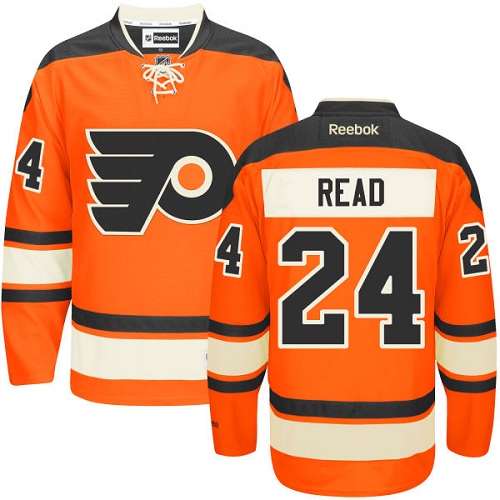 Men's Reebok Philadelphia Flyers #24 Matt Read Authentic Orange New Third NHL Jersey