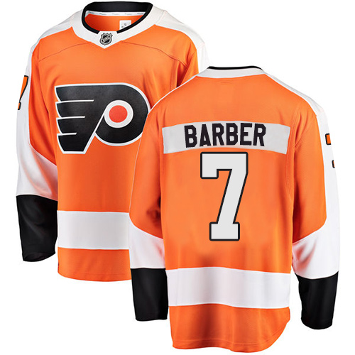 Men's Philadelphia Flyers #7 Bill Barber Fanatics Branded Orange Home Breakaway NHL Jersey