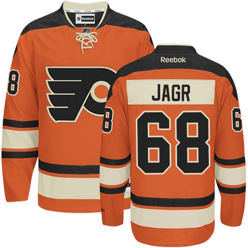 Youth Reebok Philadelphia Flyers #68 Jaromir Jagr Authentic Orange New Third NHL Jersey