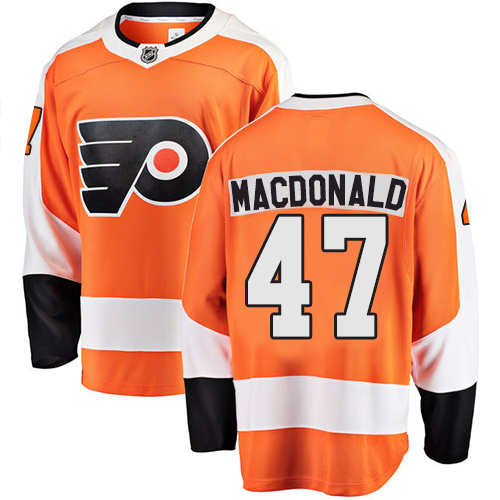 Men's Philadelphia Flyers #47 Andrew MacDonald Fanatics Branded Orange Home Breakaway NHL Jersey