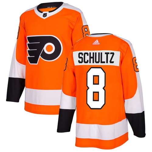 Youth Adidas Philadelphia Flyers #8 Dave Schultz Authentic Orange Home NHL Jersey