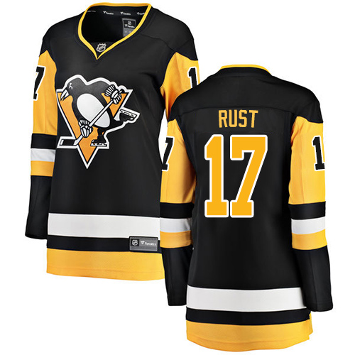 Women's Pittsburgh Penguins #17 Bryan Rust Authentic Black Home Fanatics Branded Breakaway NHL Jersey
