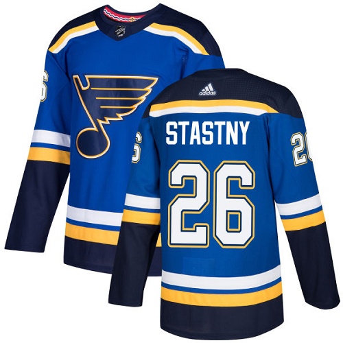 Men's Adidas St. Louis Blues #26 Paul Stastny Premier Royal Blue Home NHL Jersey