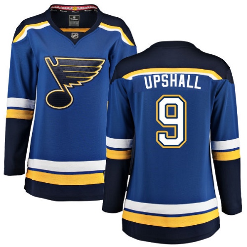 Women's St. Louis Blues #9 Scottie Upshall Fanatics Branded Royal Blue Home Breakaway NHL Jersey