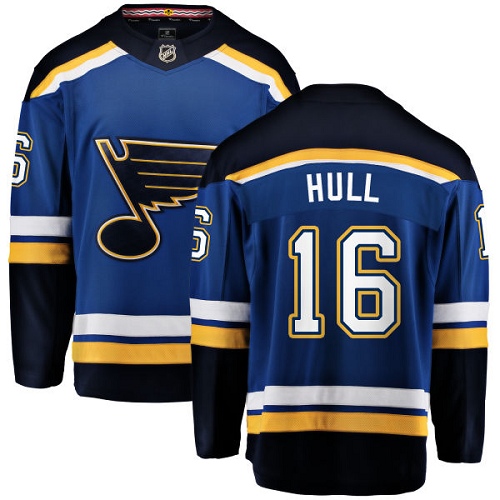 Men's St. Louis Blues #16 Brett Hull Fanatics Branded Royal Blue Home Breakaway NHL Jersey