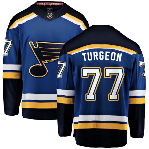 Youth St. Louis Blues #77 Pierre Turgeon Fanatics Branded Royal Blue Home Breakaway NHL Jersey