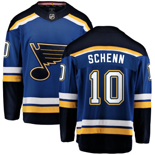 Men's St. Louis Blues #10 Brayden Schenn Fanatics Branded Royal Blue Home Breakaway NHL Jersey