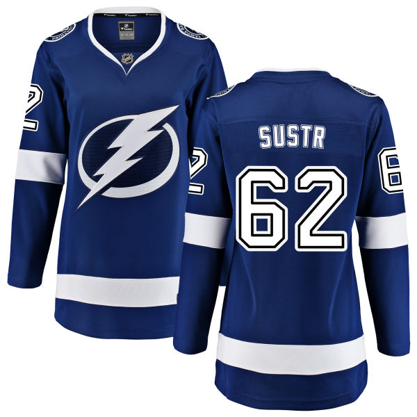 Women's Tampa Bay Lightning #62 Andrej Sustr Fanatics Branded Royal Blue Home Breakaway NHL Jersey