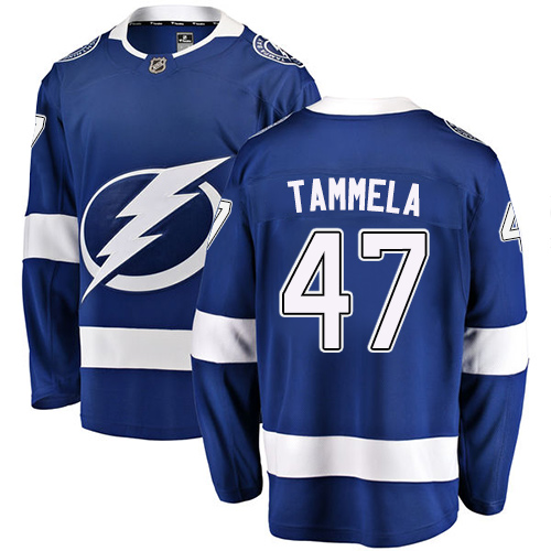 Youth Tampa Bay Lightning #47 Jonne Tammela Fanatics Branded Royal Blue Home Breakaway NHL Jersey