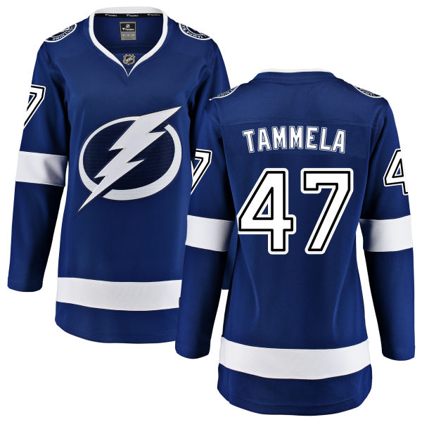 Women's Tampa Bay Lightning #47 Jonne Tammela Fanatics Branded Royal Blue Home Breakaway NHL Jersey