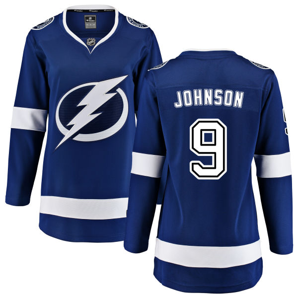 Women's Tampa Bay Lightning #9 Tyler Johnson Fanatics Branded Royal Blue Home Breakaway NHL Jersey