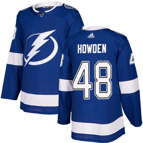 Men's Adidas Tampa Bay Lightning #48 Brett Howden Authentic Royal Blue Home NHL Jersey