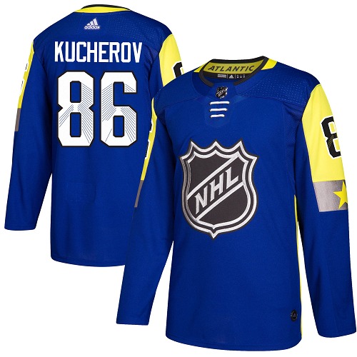 Men's Adidas Tampa Bay Lightning #86 Nikita Kucherov Authentic Royal Blue 2018 All-Star Atlantic Division NHL Jersey