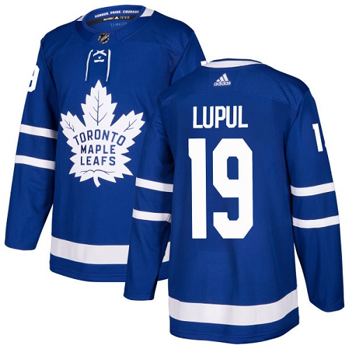 Men's Adidas Toronto Maple Leafs #19 Joffrey Lupul Authentic Royal Blue Home NHL Jersey
