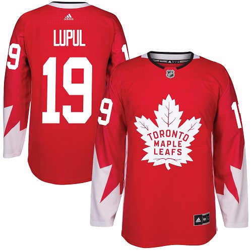 Youth Adidas Toronto Maple Leafs #19 Joffrey Lupul Authentic Red Alternate NHL Jersey