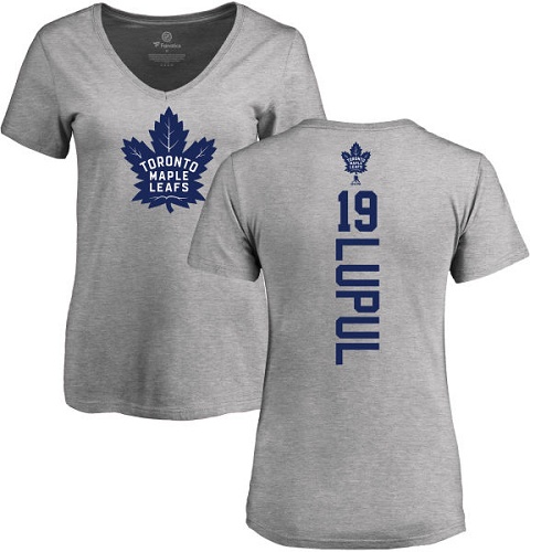 NHL Women's Adidas Toronto Maple Leafs #19 Joffrey Lupul Ash Backer T-Shirt