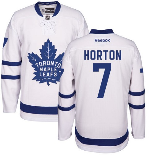 Women's Reebok Toronto Maple Leafs #7 Tim Horton Authentic White Away NHL Jersey