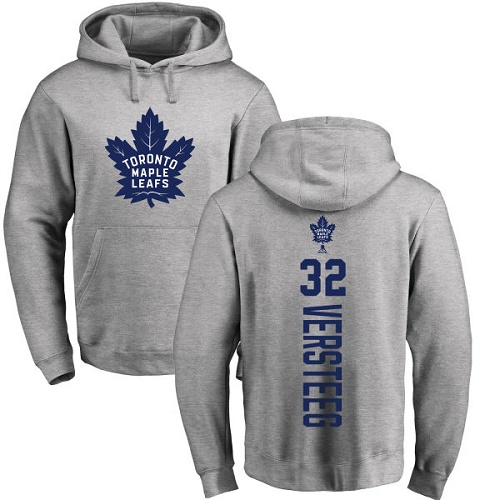 NHL Adidas Toronto Maple Leafs #32 Kris Versteeg Ash Backer Pullover Hoodie