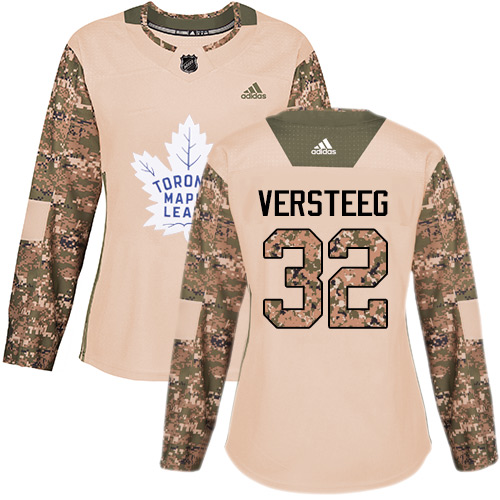 Women's Adidas Toronto Maple Leafs #32 Kris Versteeg Authentic Camo Veterans Day Practice NHL Jersey