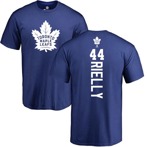 NHL Adidas Toronto Maple Leafs #44 Morgan Rielly Royal Blue Backer T-Shirt