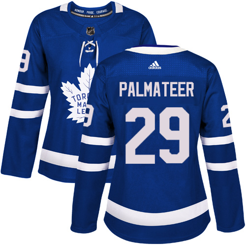 Women's Adidas Toronto Maple Leafs #29 Mike Palmateer Authentic Royal Blue Home NHL Jersey