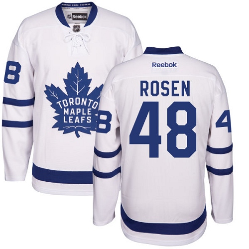 Men's Reebok Toronto Maple Leafs #48 Calle Rosen Authentic White Away NHL Jersey