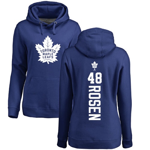 NHL Women's Adidas Toronto Maple Leafs #48 Calle Rosen Royal Blue Backer Pullover Hoodie