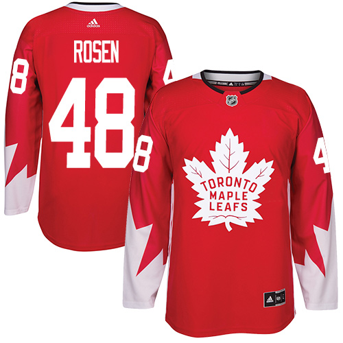 Men's Adidas Toronto Maple Leafs #48 Calle Rosen Premier Red Alternate NHL Jersey