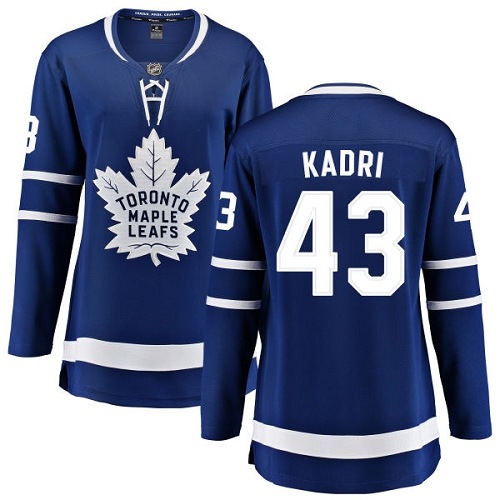 Women's Toronto Maple Leafs #43 Nazem Kadri Authentic Royal Blue Home Fanatics Branded Breakaway NHL Jersey