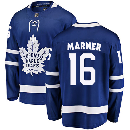 Men's Toronto Maple Leafs #16 Mitchell Marner Authentic Royal Blue Home Fanatics Branded Breakaway NHL Jersey