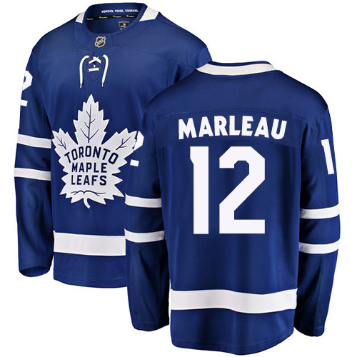 Men's Toronto Maple Leafs #12 Patrick Marleau Authentic Royal Blue Home Fanatics Branded Breakaway NHL Jersey