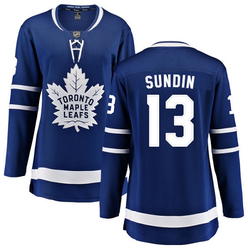 Women's Toronto Maple Leafs #13 Mats Sundin Authentic Royal Blue Home Fanatics Branded Breakaway NHL Jersey