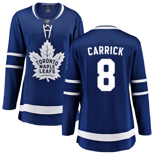 Women's Toronto Maple Leafs #8 Connor Carrick Authentic Royal Blue Home Fanatics Branded Breakaway NHL Jersey