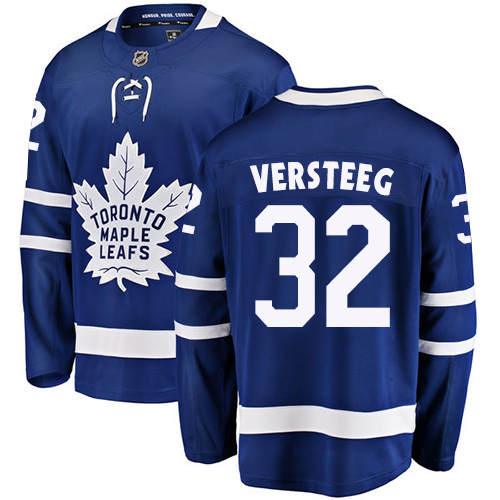 Men's Toronto Maple Leafs #32 Kris Versteeg Authentic Royal Blue Home Fanatics Branded Breakaway NHL Jersey
