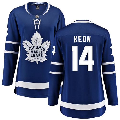 Women's Toronto Maple Leafs #14 Dave Keon Authentic Royal Blue Home Fanatics Branded Breakaway NHL Jersey