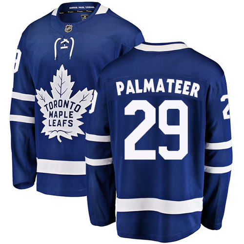 Youth Toronto Maple Leafs #29 Mike Palmateer Authentic Royal Blue Home Fanatics Branded Breakaway NHL Jersey