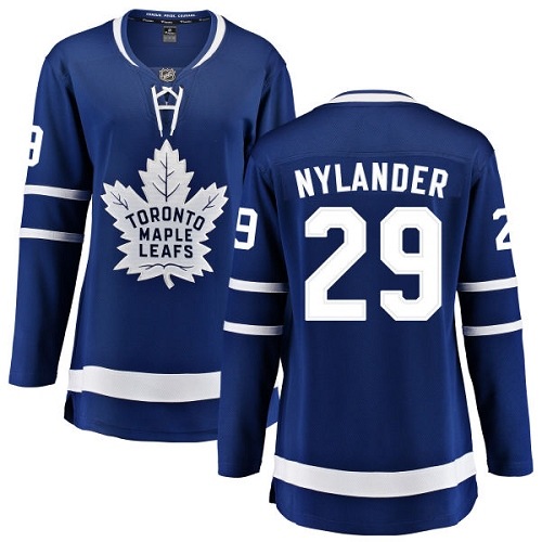 Women's Toronto Maple Leafs #29 William Nylander Authentic Royal Blue Home Fanatics Branded Breakaway NHL Jersey