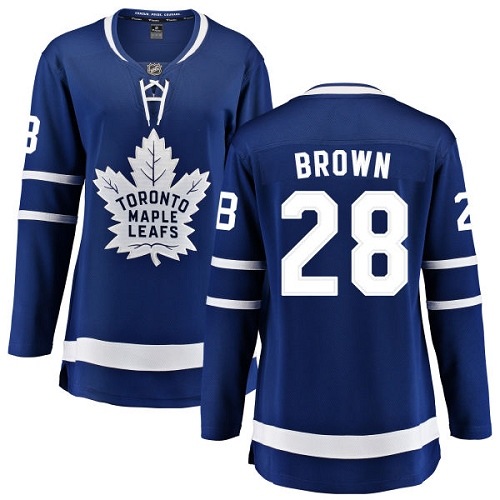 Women's Toronto Maple Leafs #28 Connor Brown Authentic Royal Blue Home Fanatics Branded Breakaway NHL Jersey