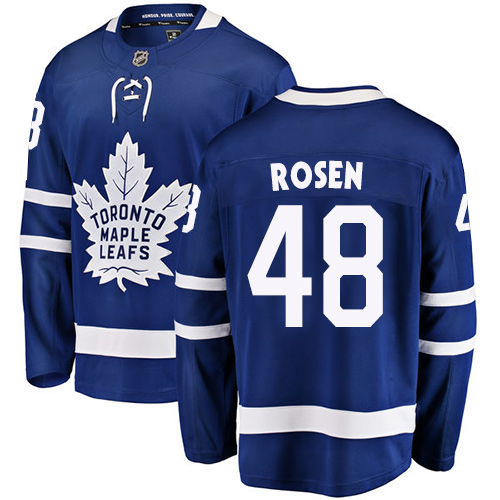 Men's Toronto Maple Leafs #48 Calle Rosen Authentic Royal Blue Home Fanatics Branded Breakaway NHL Jersey