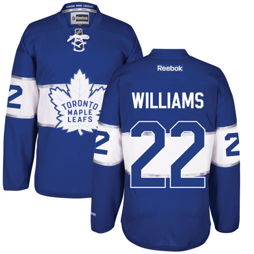 Men's Reebok Toronto Maple Leafs #22 Tiger Williams Premier Royal Blue 2017 Centennial Classic NHL Jersey