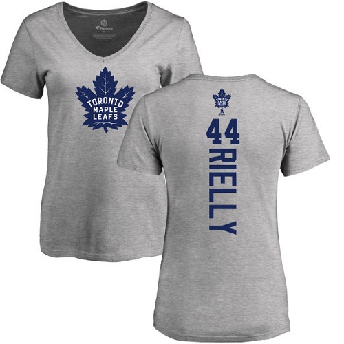 NHL Women's Adidas Toronto Maple Leafs #44 Morgan Rielly Ash Backer T-Shirt